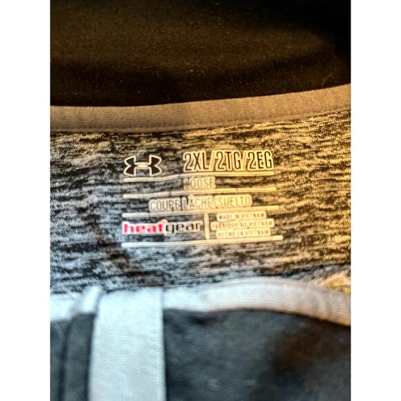 Under Armour 1/4 zip pullover Shirt Men"s 2XL Long Sleeve Athletic Heatgear - Picture 5 of 5
